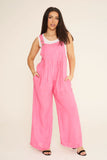 Linen Two Pocket Jumpsuit (Adjustable free size)