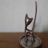 Vintage Seba Silver Plated Cat Ring Holder