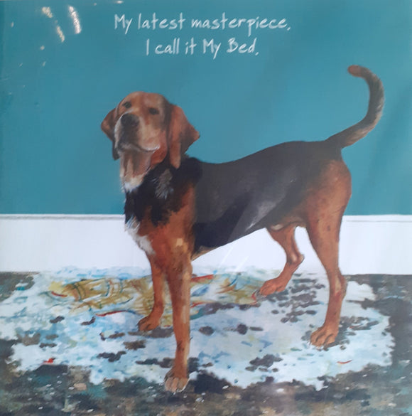 Little Dog Laughed - 'My latest masterpiece ' card