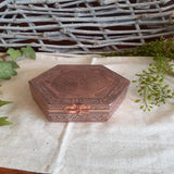 Hexagonal Jewellery Box - Copper