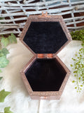 Hexagonal Jewellery Box - Copper