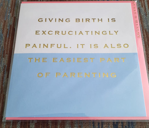 Susan O'Hanlon - 'Giving Birth' card