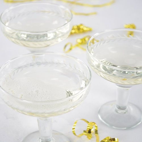 Champagne Coupe Etched Glass