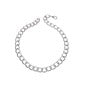 Rounded ID Chain Shortie - Matt Silver