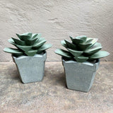 Faux Succulent Bookends